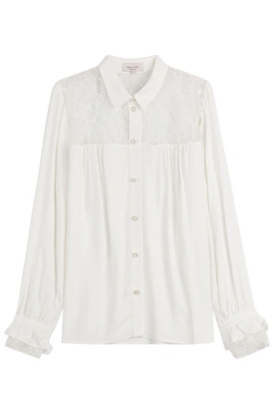 Paul & Joe Blouse With Lace In White