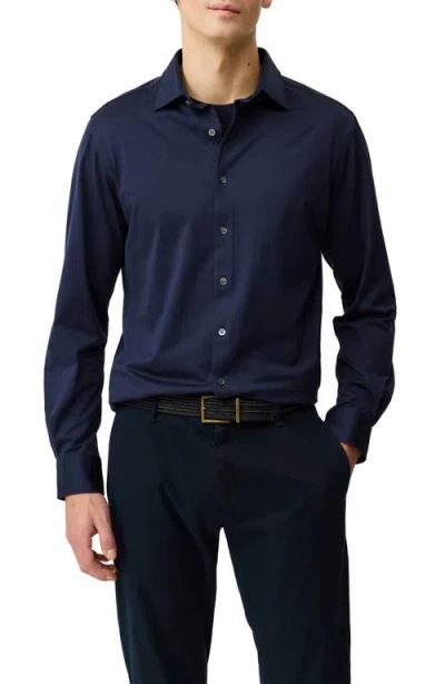 Rodd & Gunn Ascot Park Long Sleeve Slim Fit Shirt In Black
