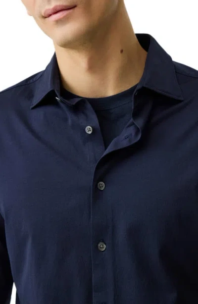 Rodd & Gunn Ascot Park Long Sleeve Slim Fit Shirt In Black