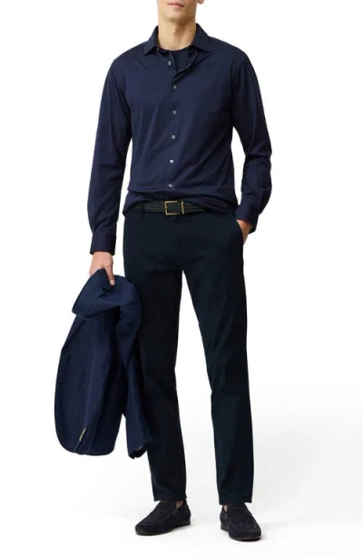 Rodd & Gunn Ascot Park Long Sleeve Slim Fit Shirt In Black