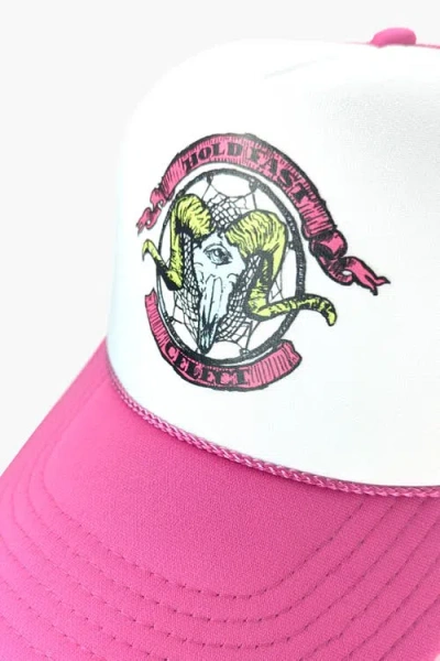 The Celect Hold Fast Trucker Cap In Pink