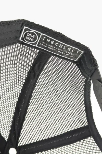 The Celect Loading White Mid Profile Cap In Black