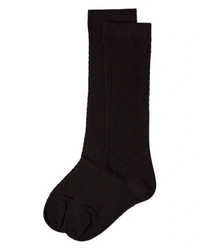 Memoi Diamond-patterned Knee Sock In Pattern