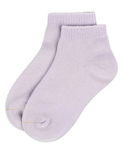 Memoi Basic Silky-soft Gauge Ankle Sock In Pattern
