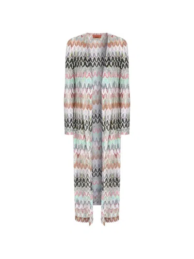 Missoni Zigzag Pattern Coat In Multi