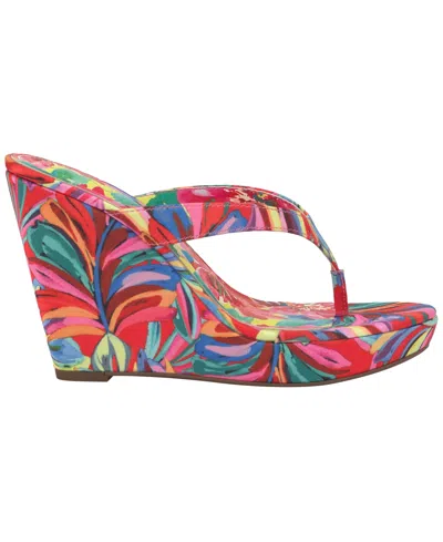 Jessica Simpson Jyseta Platform Wedge Flip Flop In Multi