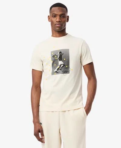 Lacoste Tennis X Novak Djokovic Graphic T-shirt In Neutral