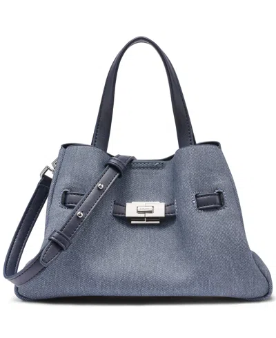 Dkny Bryar Snap Closure Small Satchel Bag In Blue