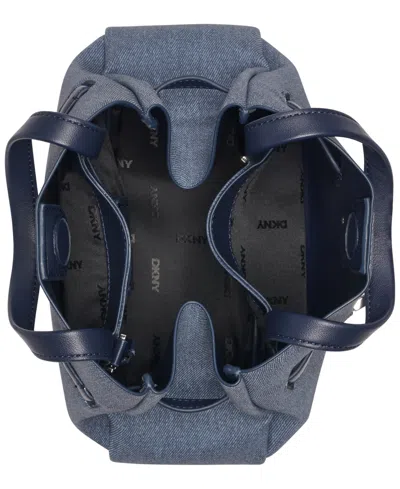 Dkny Bryar Snap Closure Small Satchel Bag In Blue