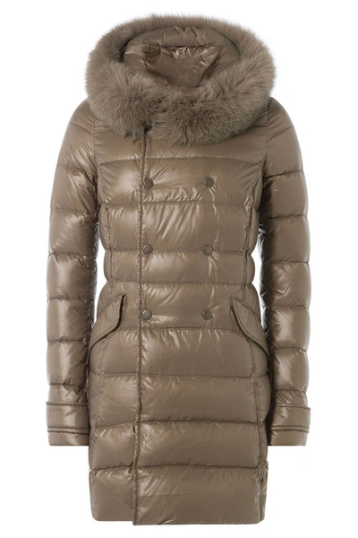 Duvetica Down Coat With Fox Fur-trimmed Hood