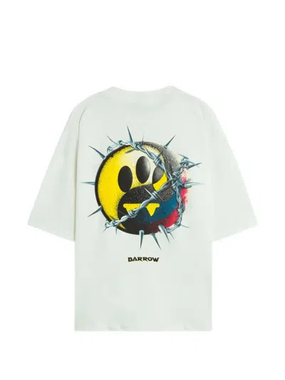 Barrow Printed T-shirt In White