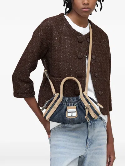 Marc Jacobs The Small Cristina Denim Suede Satchel In Blue