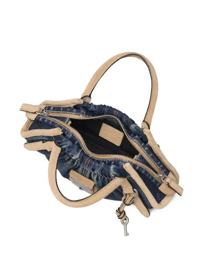 Marc Jacobs The Small Cristina Denim Suede Satchel In Blue