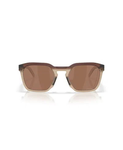 Oakley Unisex Sunglasses Oo9533 Hstn Sq In Gold