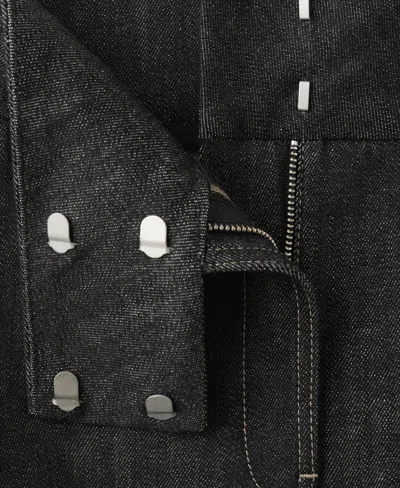 Mango Fitted Denim Jacket In Multi