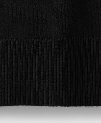 Mango Turtleneck Knit Sweater Black