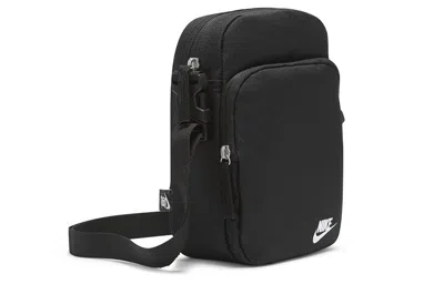 Nike Unisex Heritage Logo Graphic Crossbody Bag 4l In Black