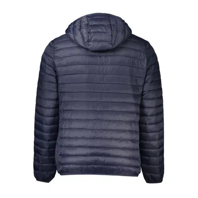 Cavalli Class Blue Polyamide Shell Jacket In Blue