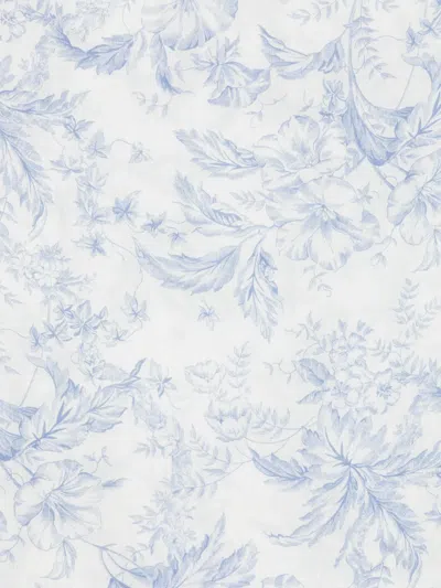 Maje Floral-pattern Scarf In White