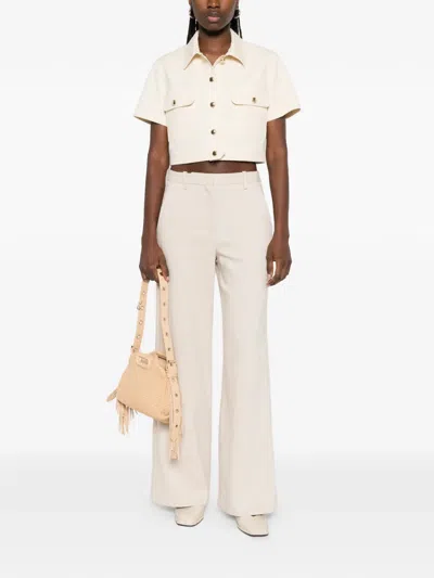 Maje Patch-pocket Shirt In Neutral