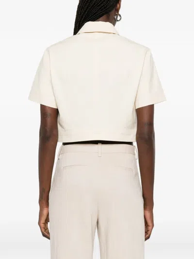 Maje Patch-pocket Shirt In Neutral