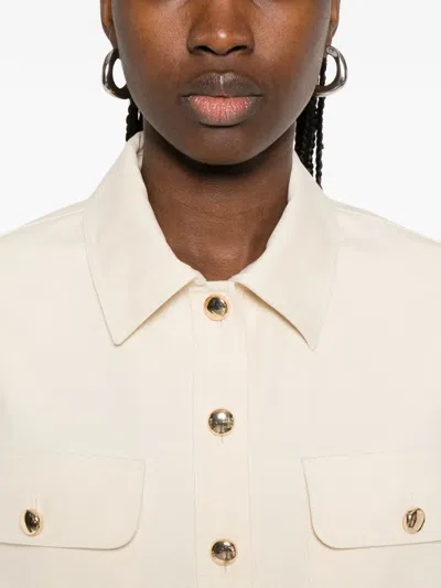 Maje Patch-pocket Shirt In Neutral