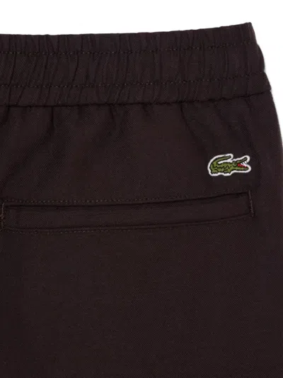Lacoste Elasticated Trousers In Black