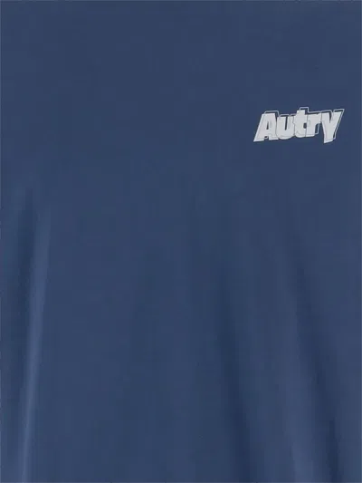 Autry Short-sleeve Logo T-shirt In Blue