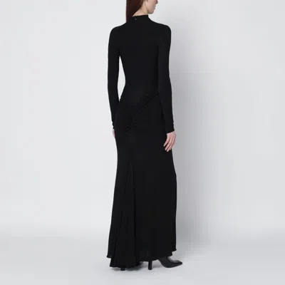 Alaïa Alaia Black Dress With Back Draping Women In Black