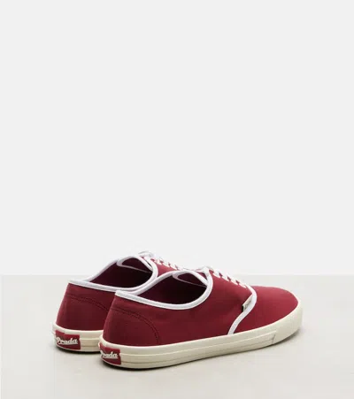 Prada Drill Low-top Sneakers In Red