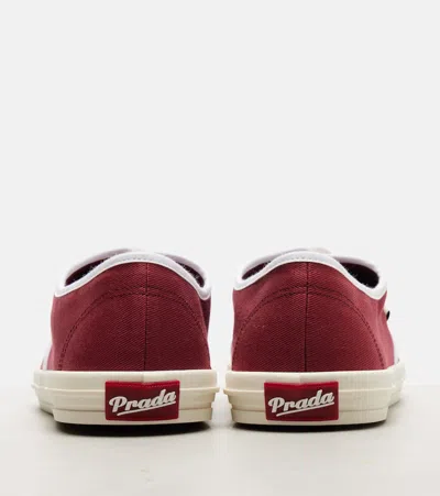 Prada Drill Low-top Sneakers In Red