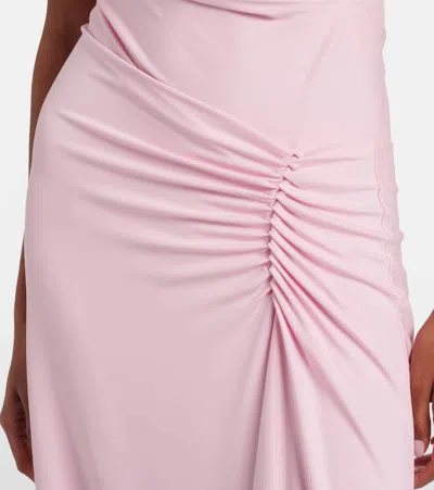 Simkhai Acacia Draped Jersey Dress In Pink
