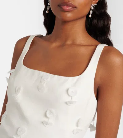 Simkhai Cailinn Linen-cotton Mini Dress In White