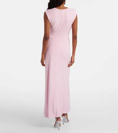 Simkhai Acacia Draped Jersey Dress In Pink