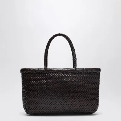 Dragon Diffusion Mini Flat Gora Bag Dark Brown In Multi