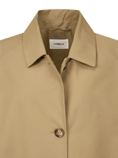 Tomboy Buttoned Trench Coat In Multi