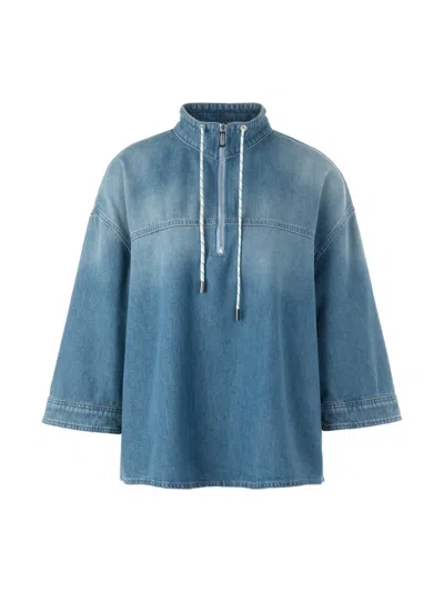 Marccain Denim Blouse In Blue