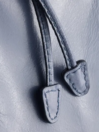 Prada Leather Pouch In Blue