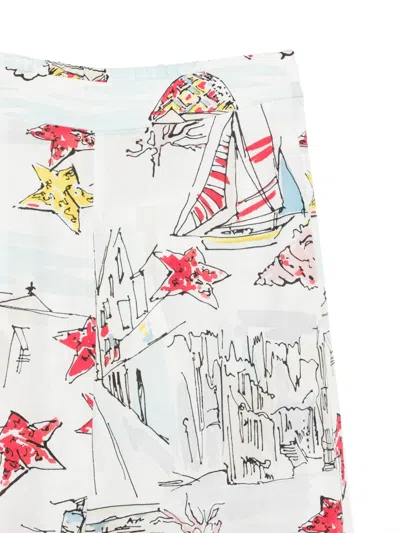 Antonio Marras Patterned Trousers In White