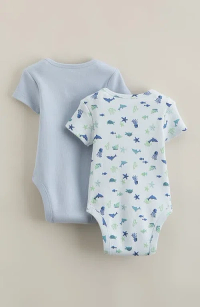 Nordstrom Assorted 2-pack Bodysuits In Blue