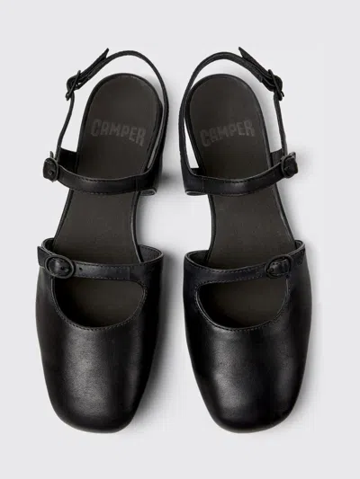 Camper Casi Myra Buckle-strap Leather Pumps In Black