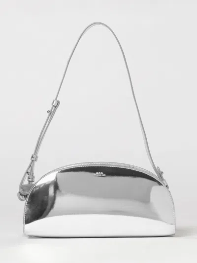 A.p.c. A. P.c. Sac Demi Lune Shoulder Bag Rab Silver