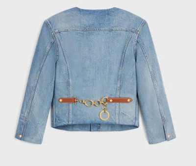 Celine Women Denim Jacket In Blue
