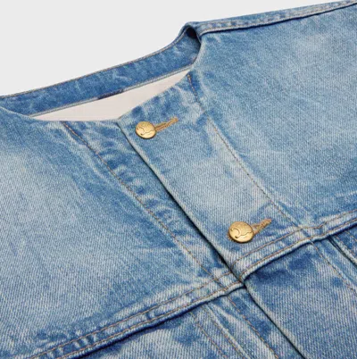 Celine Women Denim Jacket In Blue