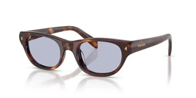 Prada Full Frame Sunglasses In Brown