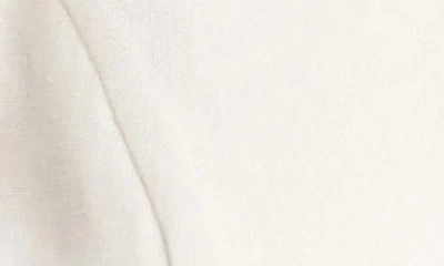 Wayf Blair Button Front Linen Blend Top In White