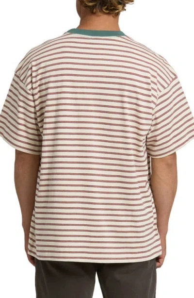 Billabong Baxter Oversize Stripe Pocket T-shirt In Multi