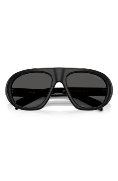 Prada Womens Black Pr C05s Irregular-frame Acetate Sunglasses In Black