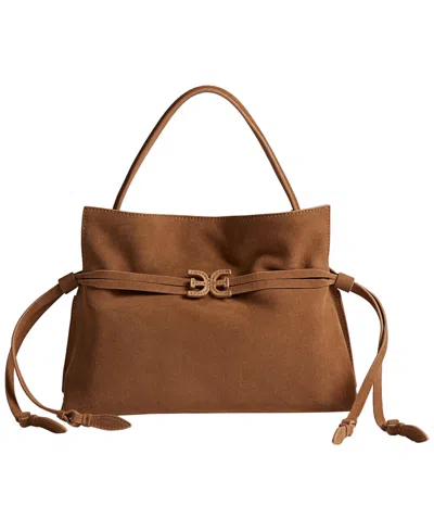 Sam Edelman Medium Drawstring Tote Bag In Sand