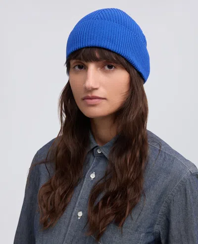 Aspesi Merino Wool Hat In Blue